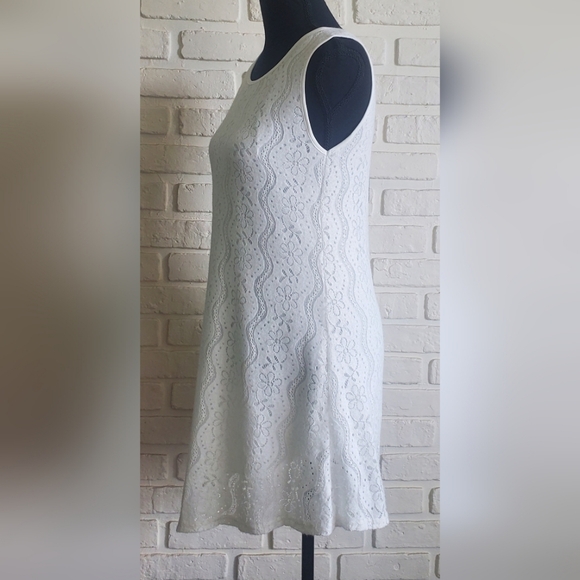 NWT Papa Vancouver White Lace Dress Asymmetrical A-line Sleeveless Summer Medium - Picture 4 of 13